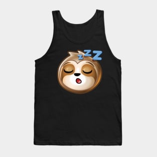 Sloth Sleeping Napping kawaii cute Tank Top